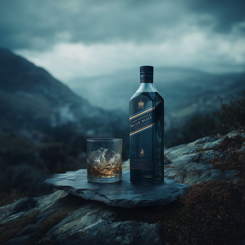 eman3139 a Johnnie Walker Blue Label bottle standing tall on sl 68a91f37 eda6 4e70 bd6f 6dce192e893f.png