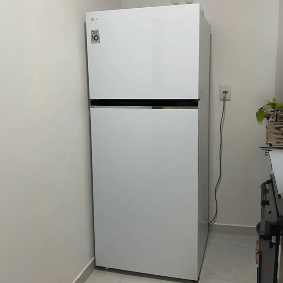 Geladeira/Refrigerador LG Frost Free Inox Duplex Branca 375L GN-B372PQW