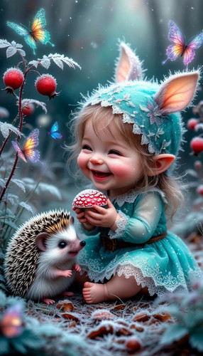 Super original fictional unreal fairy creatures Cute or terrible, in other ways. Fantasy . Fantasy ..jpg