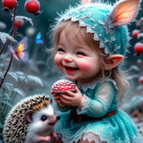Super original fictional unreal fairy creatures Cute or terrible, in other ways. Fantasy . Fantasy .