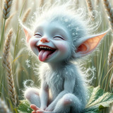 (7) Fairy, Elf, fabulous mysterious creatures Fantasy. Miniature girls and boys with long ears . Min
