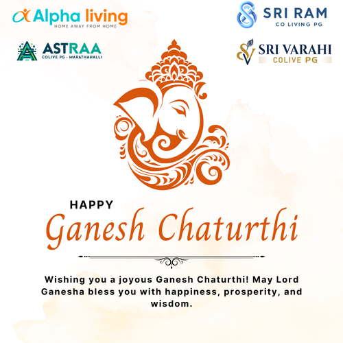 Happy Ganesh Chaturthi 2025 from Sri Varahi Colive PG.