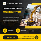 Concrete demolition completed today.