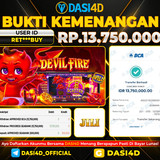 BUKTI KEMENANGAN 14 OKTOBER 2025 DI DEVIL FIRE RP.13.750.000