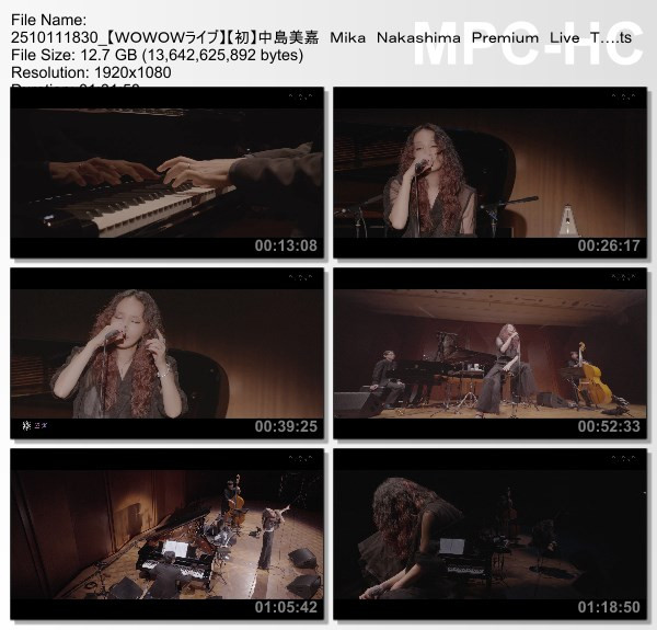 [TV-Variety] 中島美嘉 Mika Nakashima Premium Live Tour 2025 (WOWOW Live 2025.10.11)