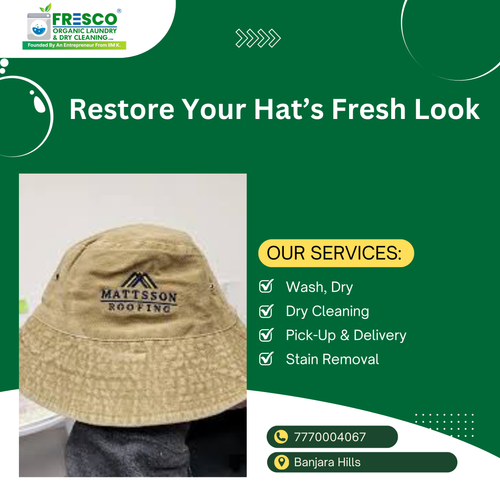 Fresco Organic Laundry’s Hat Dry Cleaning in Banjara Hills restores color and freshness..png