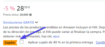 cupón amazon
