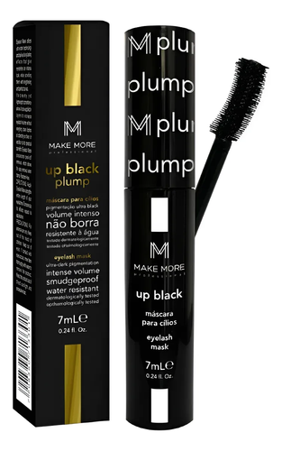 MASCARA DE CILIOS UP BLACK PLUMP MAKE MORE 7ML foto 1.png