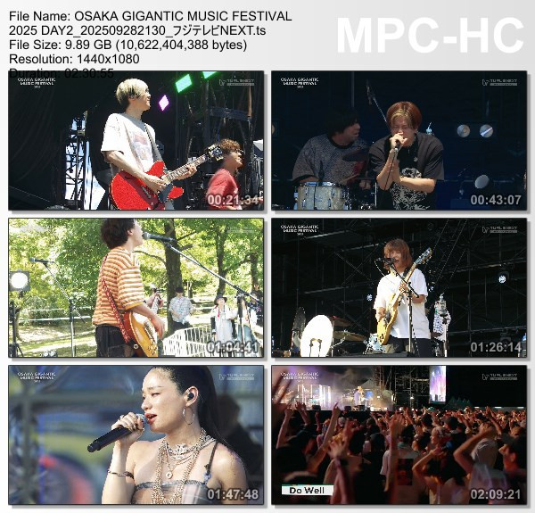 [TV-Variety] OSAKA GIGANTIC MUSIC FESTIVAL 2025 (FujiTV NEXT 2025.09.28)