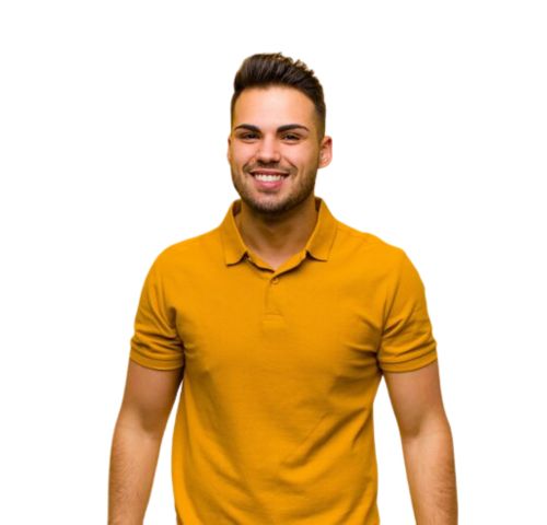 Men Yellow Polo Shirt- $4.jpg