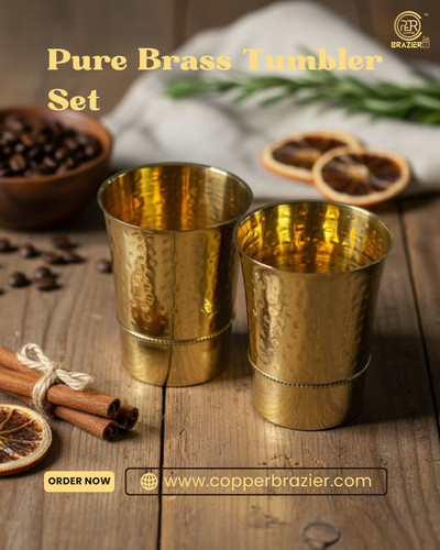 Pure Brass Tumbler Set – Traditional Drinkware.jpg
