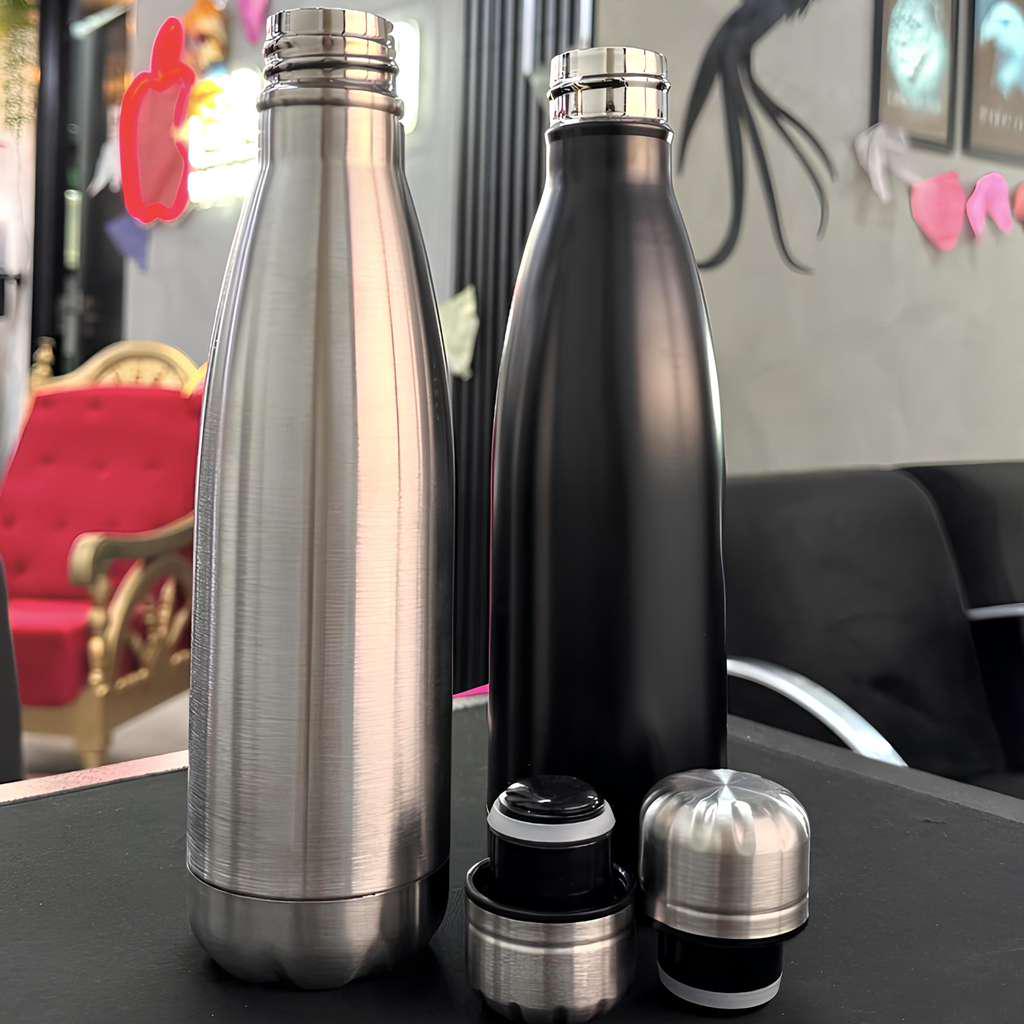 Garrafa Térmica Aço Inox 500ml Parede Dupla Premium Academia
