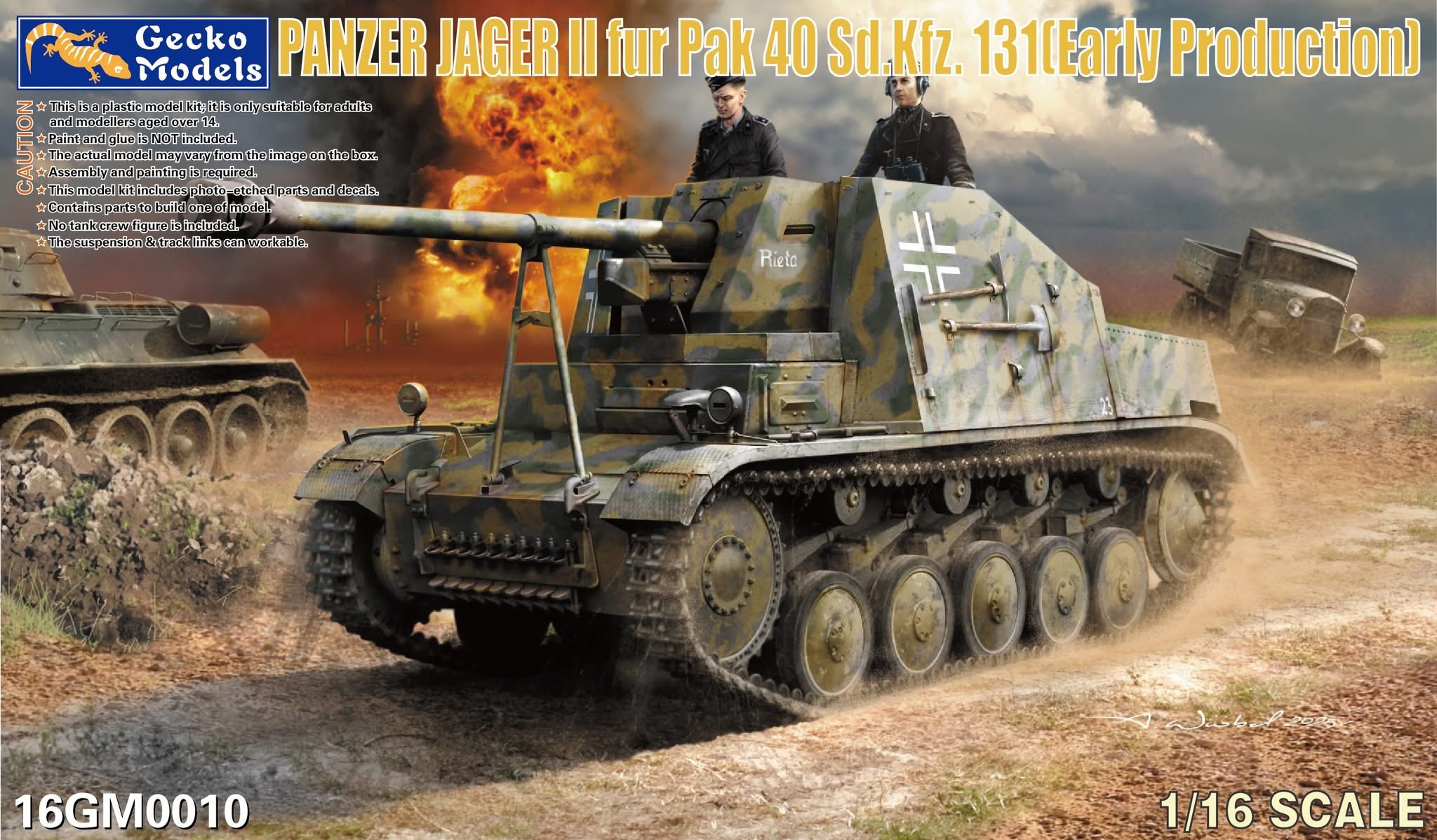 Steel Precision in Motion – Gecko Models 1/16 Scale Panzerjäger I für Pak 40 Sd.Kfz.131 (Early Production) Steel Precision in Motion – Gecko Models 1/16 Scale Panzerjäger I für Pak 40 Sd.Kfz.131 (Early Production)