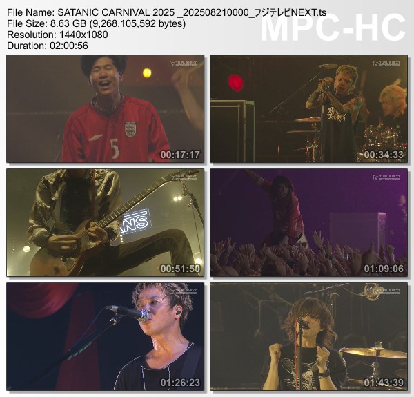 [TV-Variety] SATANIC CARNIVAL 2025 (FujiTV Next 2025.08.21)