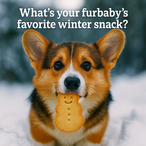 Corgi's Winter Treat with Snowman Cookie.png