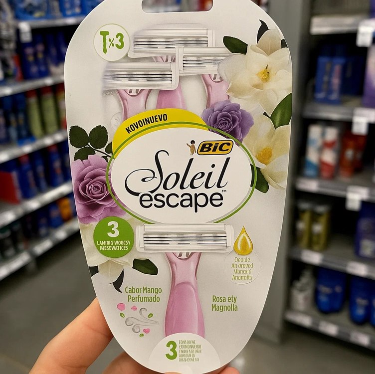BIC, Depilador, Soleil Escape, Essência de Rosas e Magnólias, 3 Unidades BIC, Depilador, Soleil Escape, Essência de Rosas e Magnólias, 3 Unidades