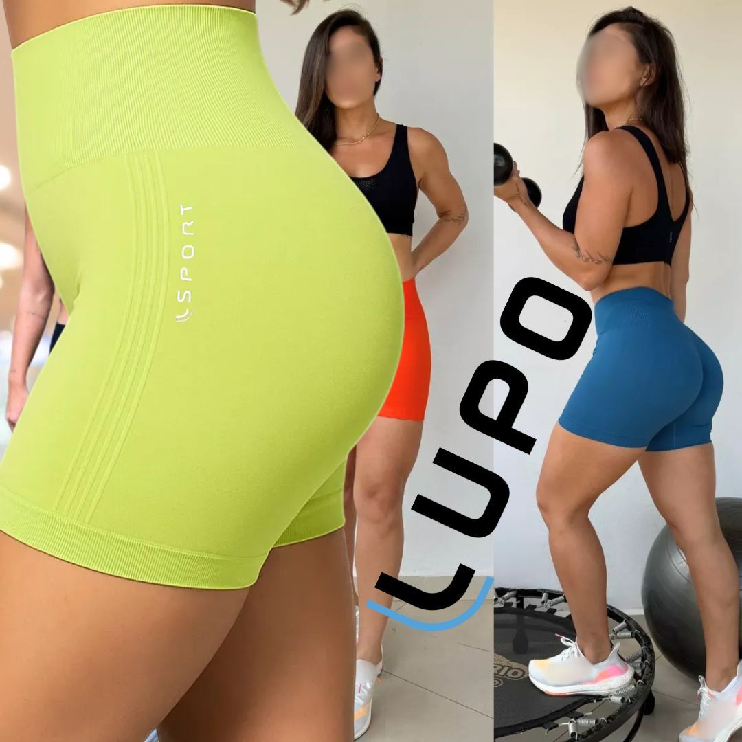 Bermuda ou Shorts Legging Feminino Academia Sem Costura Original Lupo