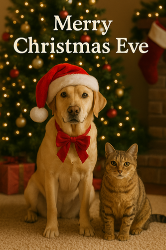 Merry Christmas Eve with Pets.png