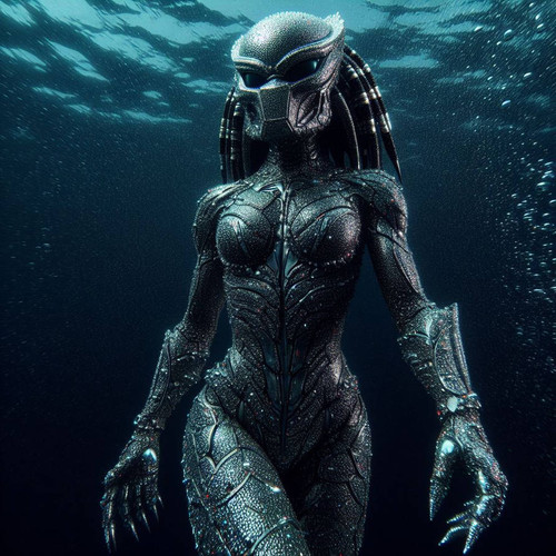female predator underwater by mort aux arts dgxgkaa pre.jpg