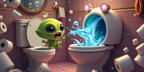 Absurdly Adorable Alien AAA an extremely adorable cute alien doing a weird pose is hilariously pwned.jpg
