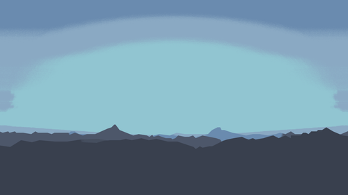 a landscape of mountains and blue sky.png