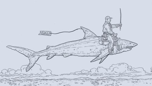 a man riding a shark.jpg