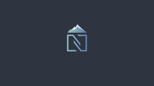 a logo of a mountain and a house.png