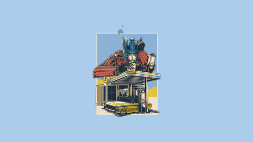 a cartoon of a man drinking from a gas station.jpg