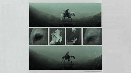 a collage of images of a person riding a horse.jpg