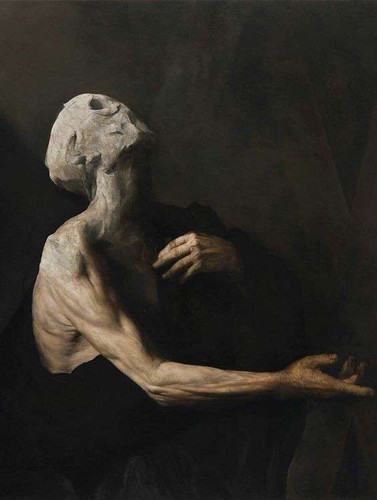 a painting of a man with a skull on his head.jpg
