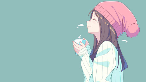 a cartoon of a woman holding a cup.jpg
