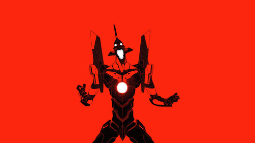 a cartoon of a robot with a red background.jpg