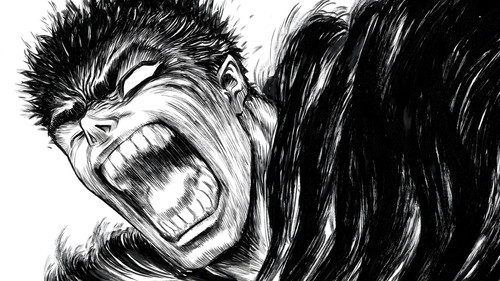 a black and white drawing of a man with his mouth open.jpg