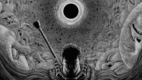 a black and white drawing of a man holding a sword.jpg