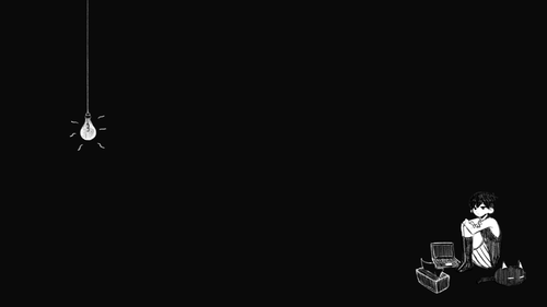 a black background with a white object on it.png