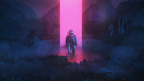 a astronaut walking through a doorway.jpg
