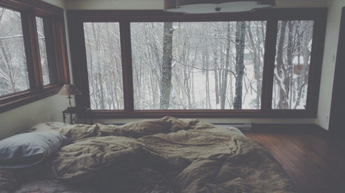 a bed with a view of trees outside.jpg