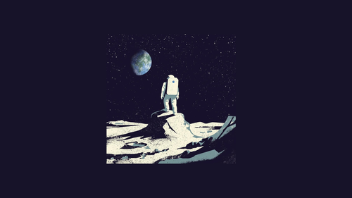 an astronaut standing on a rock.png