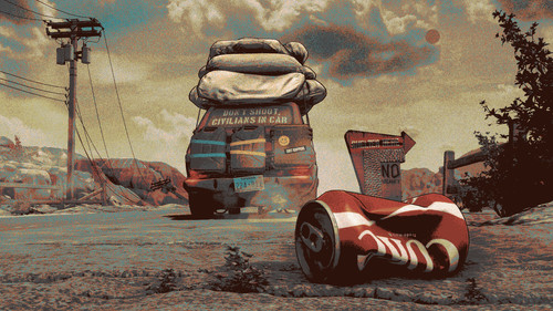 a car with a can and a can in the desert.jpg