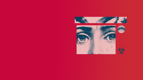 a red and blue image of a woman's face.png