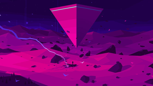 a purple pyramid in the desert.jpg