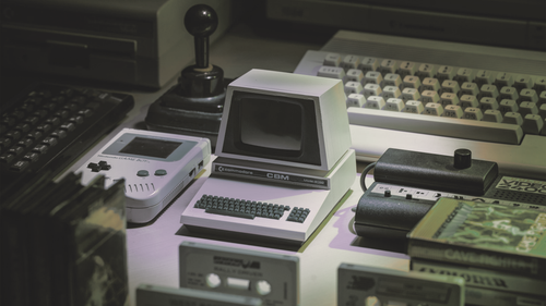 a group of old computer equipment.png
