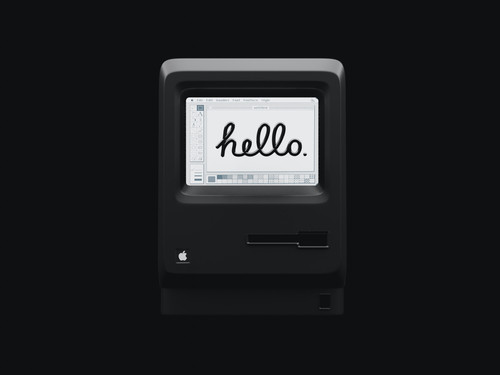a black computer monitor with a white screen.jpg