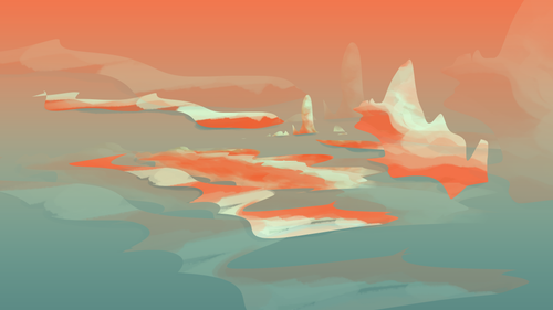 a snow covered mountains and sky.png