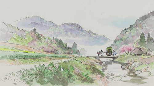 a drawing of a horse carriage on a bridge.png