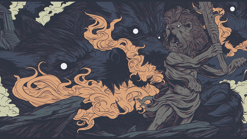 a drawing of a wolf and a lion.png