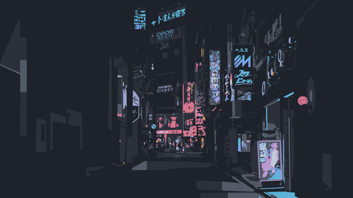 a street with signs and lights.png