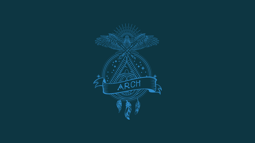 a graphic design with a bird and feathers.png