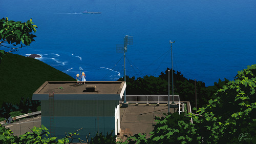 a building with a roof and a body of water.jpg