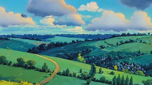 a landscape with a road and trees.png